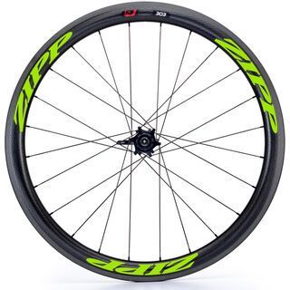 Zipp 303 Firecrest Carbon Clincher, schwarz/grün - Hinterrad