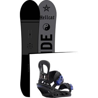 Set: Ride Hellcat 2017 + Burton Scribe 2017, black/lavender - Snowboardset