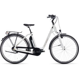 *** 2. Wahl *** Cube Town Hybrid ONE 400 Easy Entry 2018, white´n´silver - E-Bike | Größe 54 cm