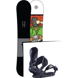 Set: Ride Crook 2017 + Ride EX, black - Snowboardset