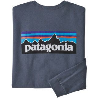 Patagonia Men's Long-Sleeved P-6 Logo Responsibili-Tee plume grey