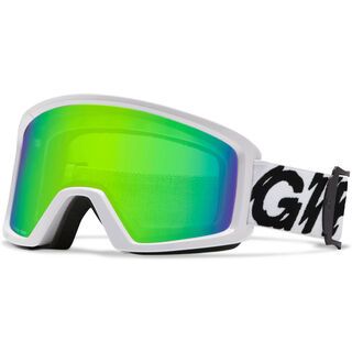 Giro Blok, white static/loden green - Skibrille