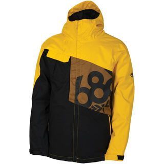 686 Mannual Iconic Insulated Jacket, Yellow Colorblock - Snowboardjacke