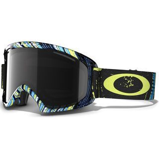 Oakley O2 XL, Stumped Lime Blue/Dark Grey - Skibrille