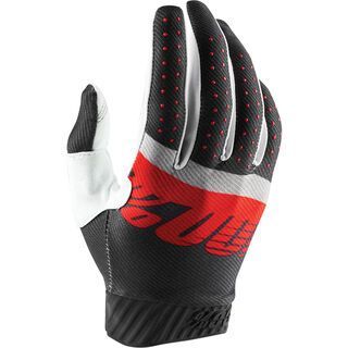 100% Ridefit Glove, steel grey/red - Fahrradhandschuhe