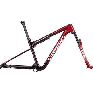 Specialized S-Works Epic World Cup Frameset gloss red tint/silver granite/white silver
