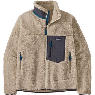 Patagonia Men's Classic Retro-X Fleece Jacket natural w/smolder blue