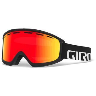 Giro Index, black wordmark/Lens: vivid ember - Skibrille