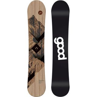 goodboards Wooden Double Rocker 2018, esche rot - Snowboard
