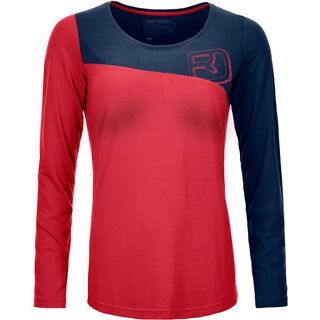 Ortovox 150 Cool Logo Long Sleeve W, hot coral - Funktionsshirt