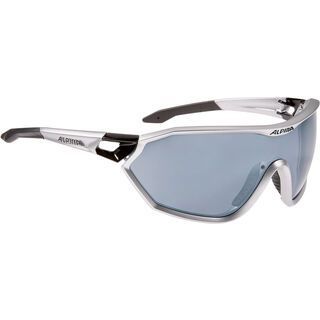 Alpina Alpina S-Way CM, silver matt black/Lens: black mirror - Sportbrille