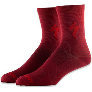 Specialized Soft Air Road Tall Sock, crimson/rocket red arrow - Radsocken