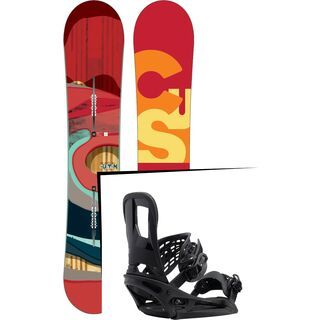 Set: Burton Custom Flying V 2016 + Burton Cartel EST 2017, black - Snowboardset