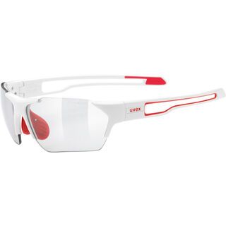 uvex sportstyle 202 small v, white red/Lens: variomatic smoke - Sportbrille