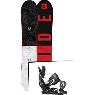 Set: Ride Machete GT 2017 + Flow NX2 2017, black - Snowboardset
