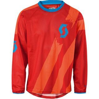 Scott Progressive 10 l/sl Shirt, red/tangerine orange - Radtrikot
