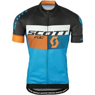 Scott RC Pro s/sl Shirt, blue/orange - Radtrikot