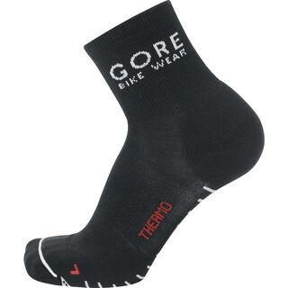 Gore Bike Wear Thermo Socken Mid, black white - Radsocken