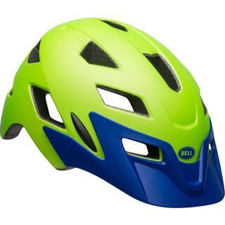 Bell Sidetrack Youth, bright green/blue - Fahrradhelm