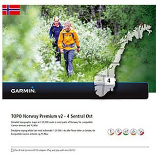 Garmin Topo Norwegen Premium 4 - Sentral Ost (microSD/SD) - Karte
