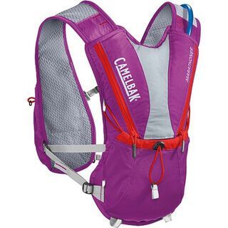 Camelbak Marathoner Vest inkl. Trinksystem, purple cactus flower/flame sca - Trinksystem