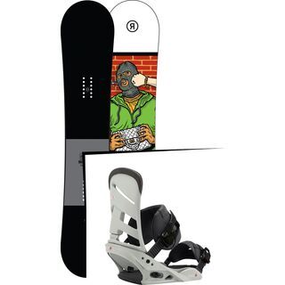 Set: Ride Crook 2017 + Burton Mission 2017, gnarly sheen - Snowboardset