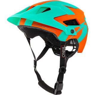 ONeal Defender 2.0 Helmet Sliver, orange/teal - Fahrradhelm