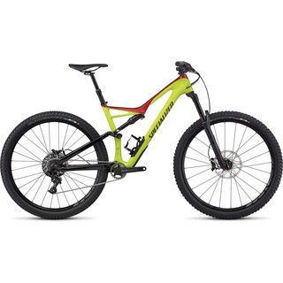 Specialized Stumpjumper FSR Comp Carbon 29 2017, hy green/red/black - Mountainbike
