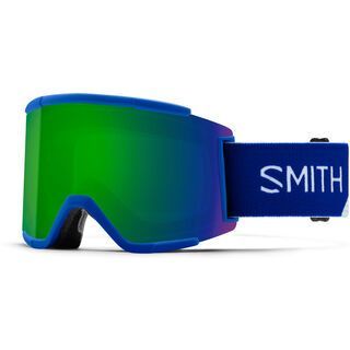 Smith Squad XL inkl. Wechselscheibe, klein blue split/Lens: sun green mirror chromapop - Skibrille