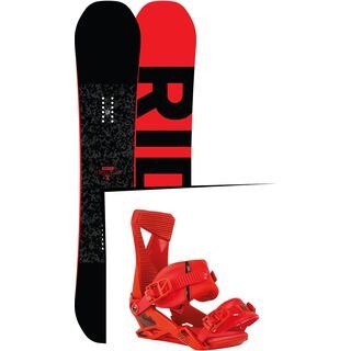 Set: Ride Machete 2017 + Nitro Zero 2016, red - Snowboardset