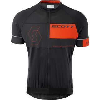 Scott RC Premium 10 s/sl Shirt, black/tangerine orange - Radtrikot