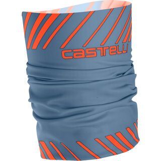 Castelli Arrivo 3 Thermo Head Thingy, steel blue/orange - Multifunktionstuch