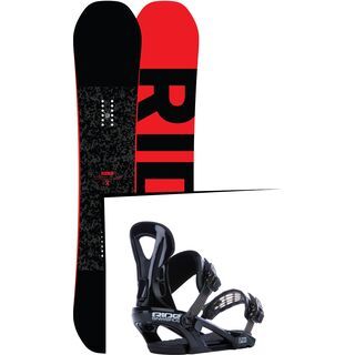 Set: Ride Machete 2017 + Ride LX 2015, black - Snowboardset