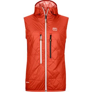 Ortovox Swisswool Piz Boè Vest W sunset orange