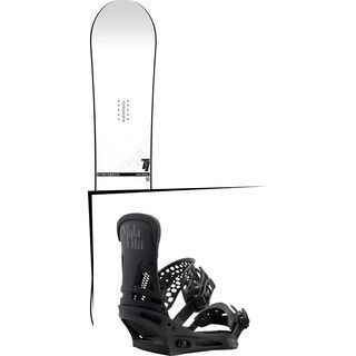 Set: Nitro T1 2017 + Burton Malavita 2017, black - Snowboardset