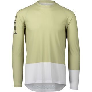 POC MTB Pure LS Jersey prehnite green/hydrogen white