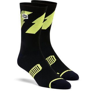 100% Bolt Performance Socks, lime/black - Radsocken
