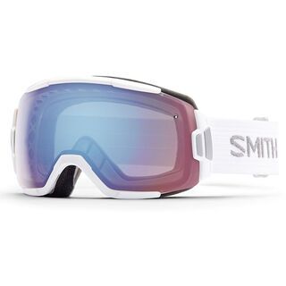 Smith Vice, white/blue sensor mirror - Skibrille