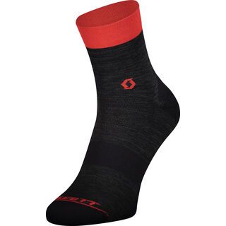 Scott Trail Quarter Socks, dark grey/fiery red - Radsocken