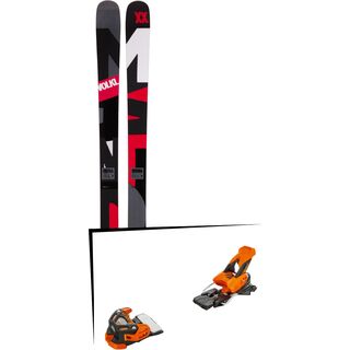 Set: Völkl Mantra 2017 + Tyrolia Attack 16 ohne Bremse, solid black flash orange - Skiset