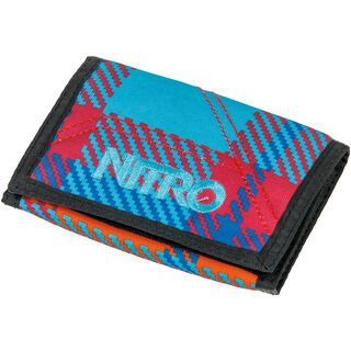 Nitro Wallet, plaid red blue - Geldbörse