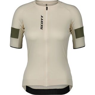 Scott Endurance Pro Short-Sleeve Women's Jersey cotton white/hay green