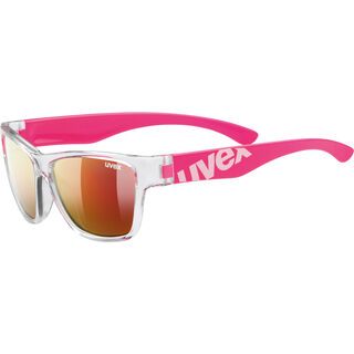 uvex sportstyle 508, clear pink/Lens: mirror red - Sportbrille