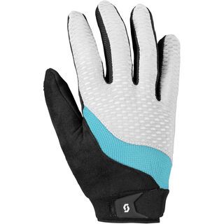 Scott Womens Essential LF Glove, white/blue - Fahrradhandschuhe