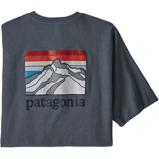 Patagonia Men's Line Logo Ridge Pocket Responsibili-Tee plume grey
