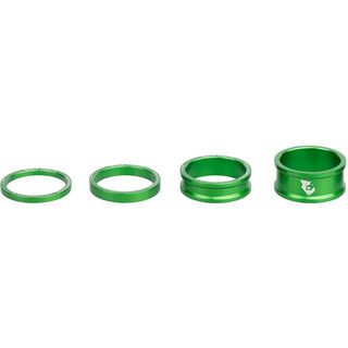 Wolf Tooth Precision Headset Spacers - 3/5/10/15 mm Kit green