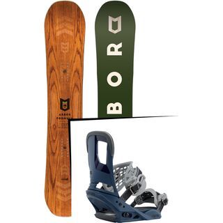 Set: Arbor Formula Premium Mid Wide 2017 + Burton Cartel 2017, blue steel - Snowboardset