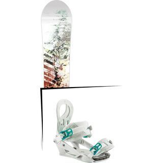 Set: Nitro Lectra 2017 + Nitro Lynx 2017, chalk - Snowboardset