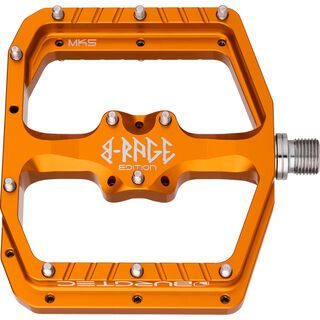 Burgtec Penthouse Flat MK5 Pedals B-Rage Edition iron bro orange