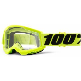 100% Strata 2 Junior Goggle - Clear fluo yellow